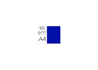 Cartulina guarro din a4 azul ultramar 185 gr paquete 50 hojas