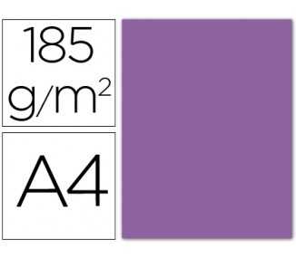 Cartulina guarro din a4 violeta 185 gr paquete 50 hojas