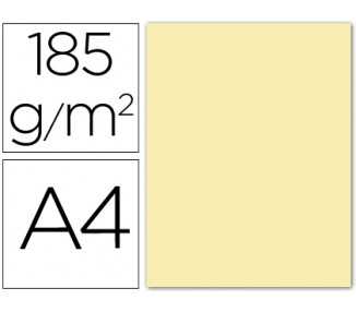 Cartulina guarro din a4 crema 185 gr paquete 50 hojas