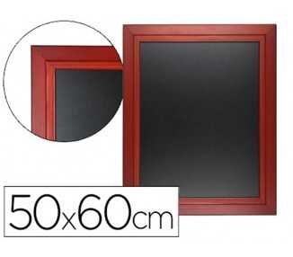 Pizarra negra liderpapel mural de madera con superficie para rotuladores tipo tiza 50x60cm
