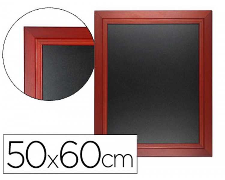 Pizarra negra liderpapel mural de madera con superficie para rotuladores tipo tiza 50x60cm