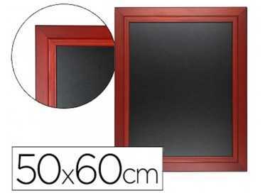 Pizarra negra liderpapel mural de madera con superficie para rotuladores tipo tiza 50x60cm