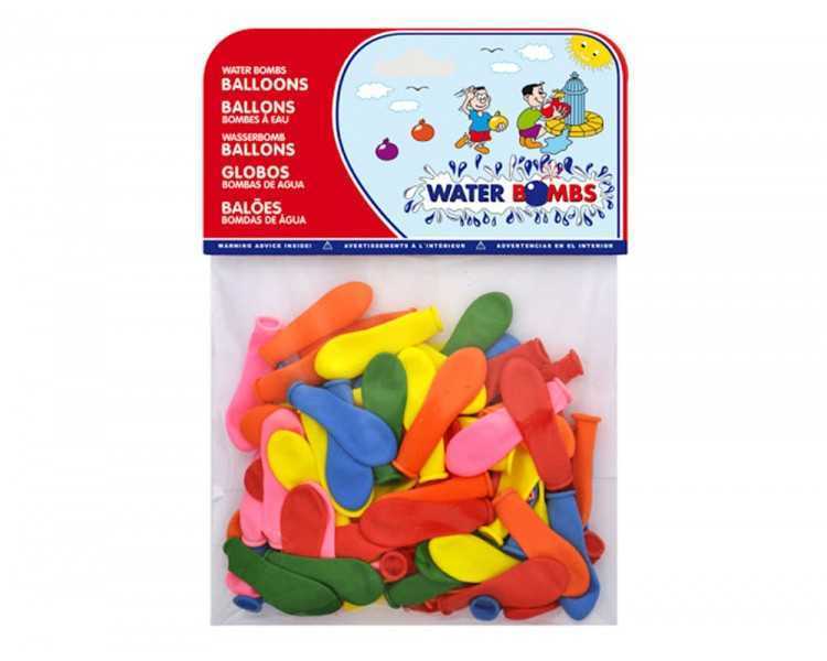 Globo 100% latex biodegradable de agua bolsa de 100 unidades colores surtidos