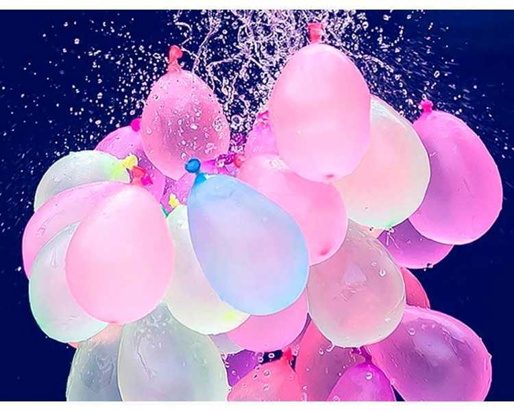 Globo 100% latex biodegradable de agua bolsa de 100 unidades colores surtidos