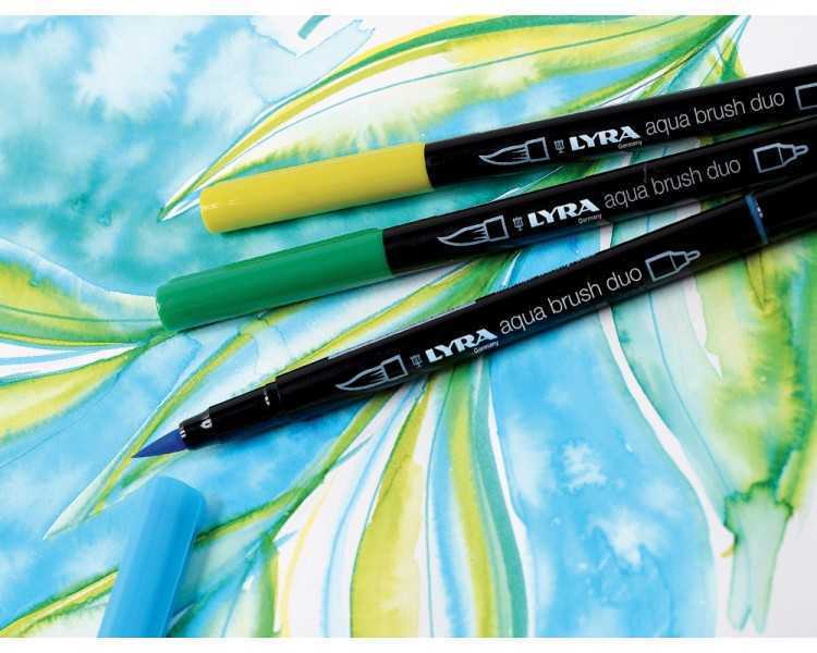Rotulador lyra aqua brush duo caja de 24 colores