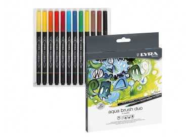 Rotulador lyra aqua brush duo caja de 12 colores Rotulador lyra aqua brush duo caja de 12 colores