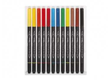 Rotulador lyra aqua brush duo caja de 12 colores Rotulador lyra aqua brush duo caja de 12 colores