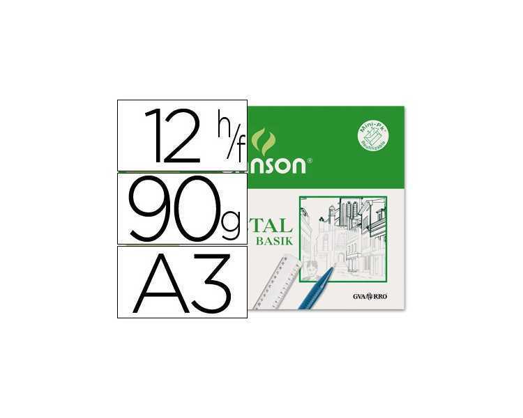 Papel vegetal guarro din a3 90 gr minipack de 12 hojas