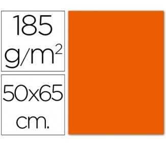 Cartulina guarro mandarina 50x65 cm 185 gr