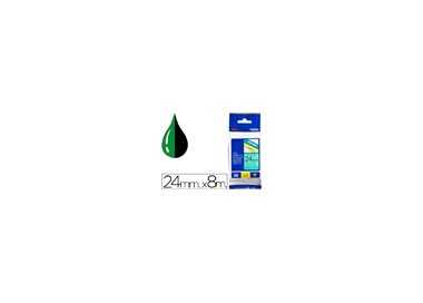 Cinta brother tze751 verde-negro 24mm longitud 8 mt