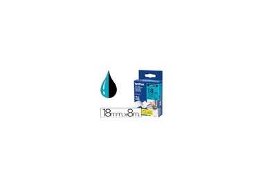 Cinta brother tze541 azul-negro 18mm longitud 8mt
