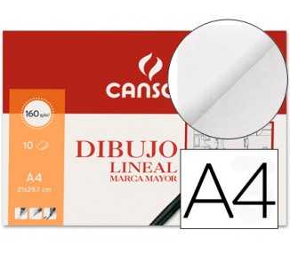 Papel dibujo marca mayor 160gr din a4 minipack de 10 hojas