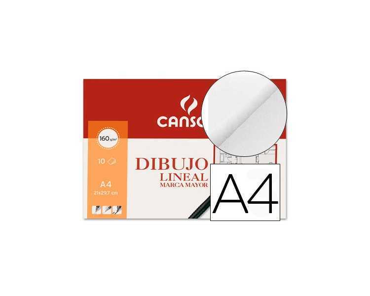 Papel dibujo marca mayor 160gr din a4 minipack de 10 hojas