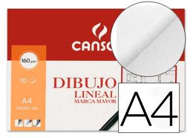 Papel dibujo marca mayor 160gr din a4 minipack de 10 hojas