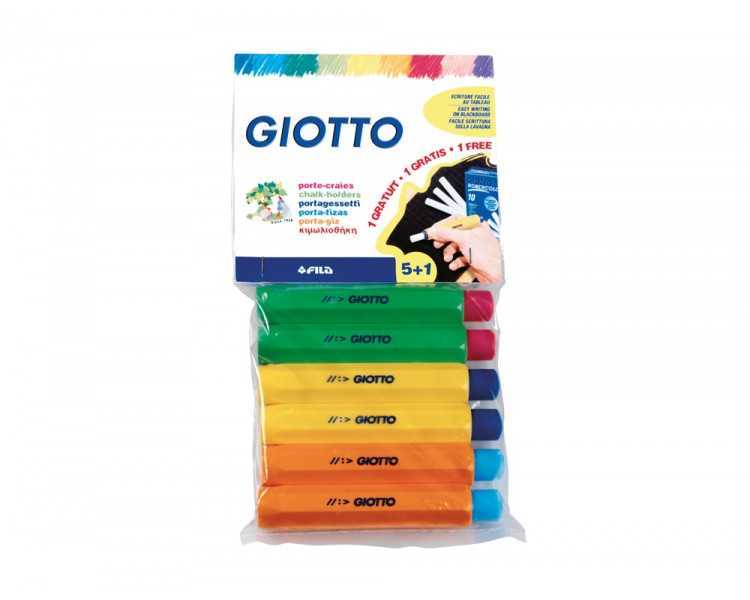 Portatizas plastico giotto blister de 5+1 de regalo