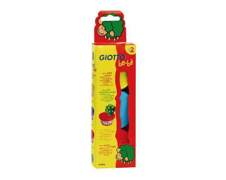 Pasta para modelar giotto bebe pack 3 colores surtidos dermatologicamente testada