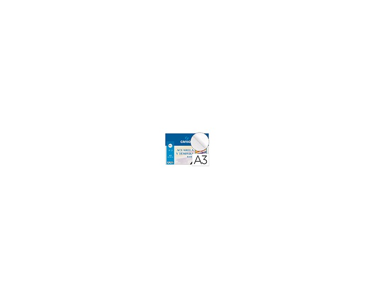 Papel acuarela basik canson din a3 370 gr pack de 6 hojas