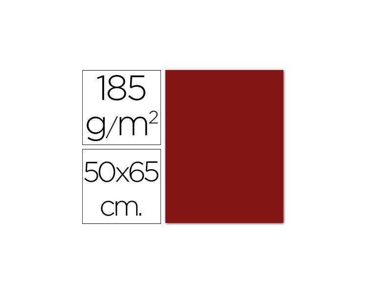 Cartulina guarro granate 50x65 cm 185 gr