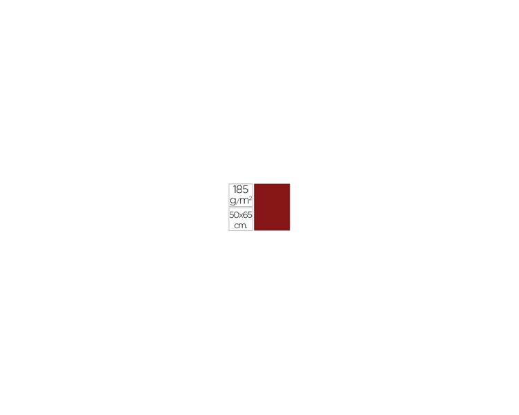 Cartulina guarro granate 50x65 cm 185 gr