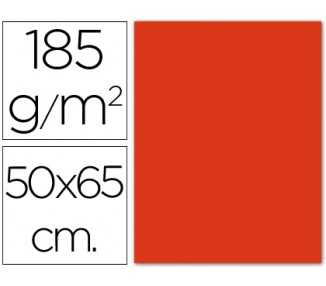 Cartulina guarro tomate 50x65 cm 185 gr
