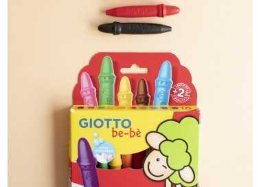 Lapices cera giotto super bebe caja de 10 colores surtidos + sacapuntas Lapices cera giotto super bebe caja de 10 colores surtidos + sacapuntas