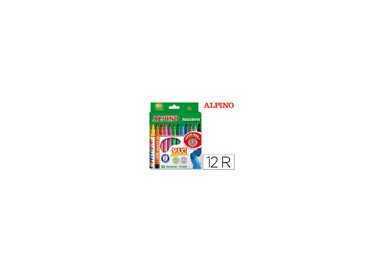 Rotulador alpino maxi caja de 12 colores surtidos