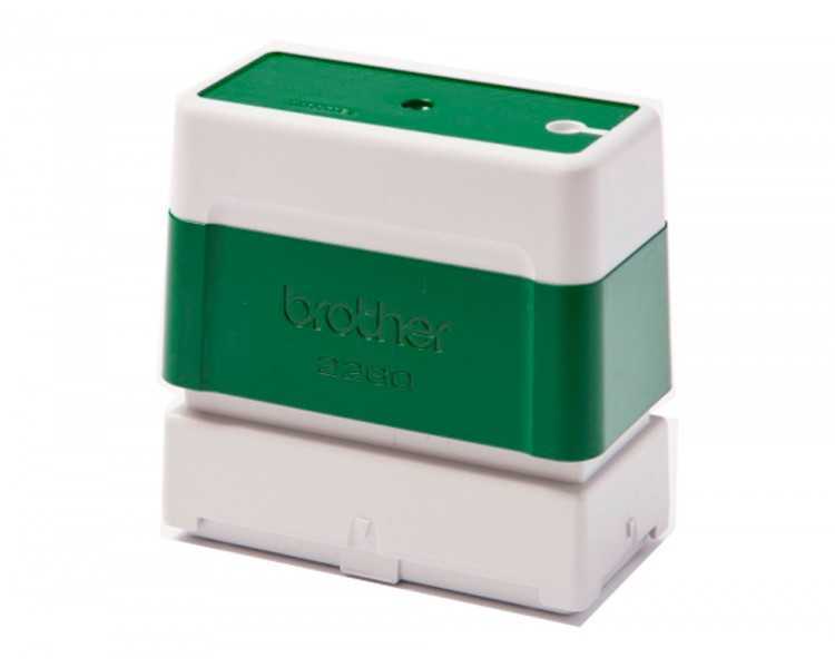 Sello automatico brother 18 mm x 50 mm verde
