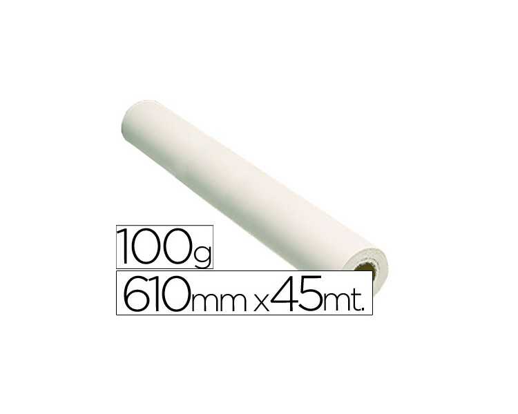 Papel reprografia grafic 100 grs. para plotter -papel estucado blanco mate 610x45 mts. 1440 dpi