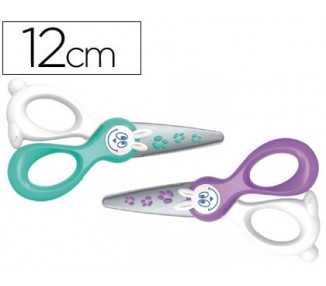 Tijera escolar maped kidi-cut 12 cm especial para infantil corta solo papel