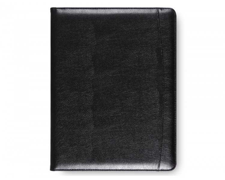 Carpeta portafolios q-connect sin cremallera sin asas con departamentos interiores colornegro 320x250 mm