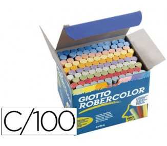 Tiza color antipolvo robercolor caja de 100 unidades colores surtidos