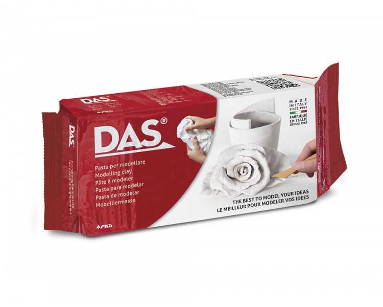 Pasta das blanca para modelar seca sin coccion 500 gr