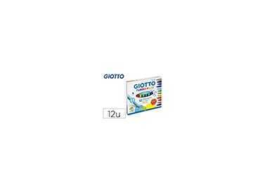Rotulador giotto turbo maxi caja de 12 colores lavables con punta bloqueada Rotulador giotto turbo maxi caja de 12 colores lavables con punta bloqueada