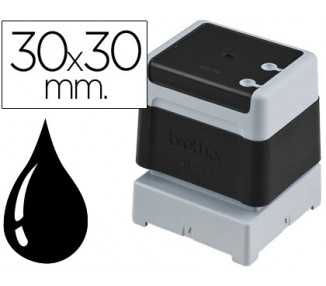 Sello automatico brother 30 mm x 30 mm negro