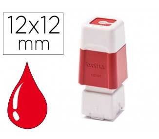 Sello automatico brother 12 mm x 12 mm rojo