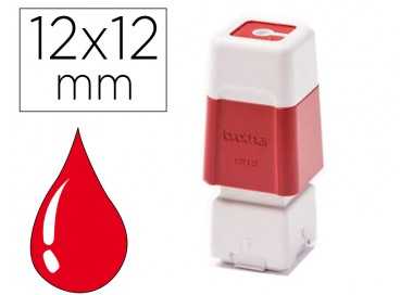 Sello automatico brother 12 mm x 12 mm rojo