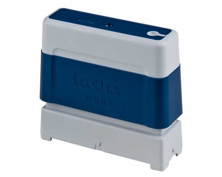 Sello automatico brother 10 mm x 60 mm azul
