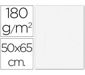 Cartulina guarro extra blanca 50x65 cm 180 gr unidad