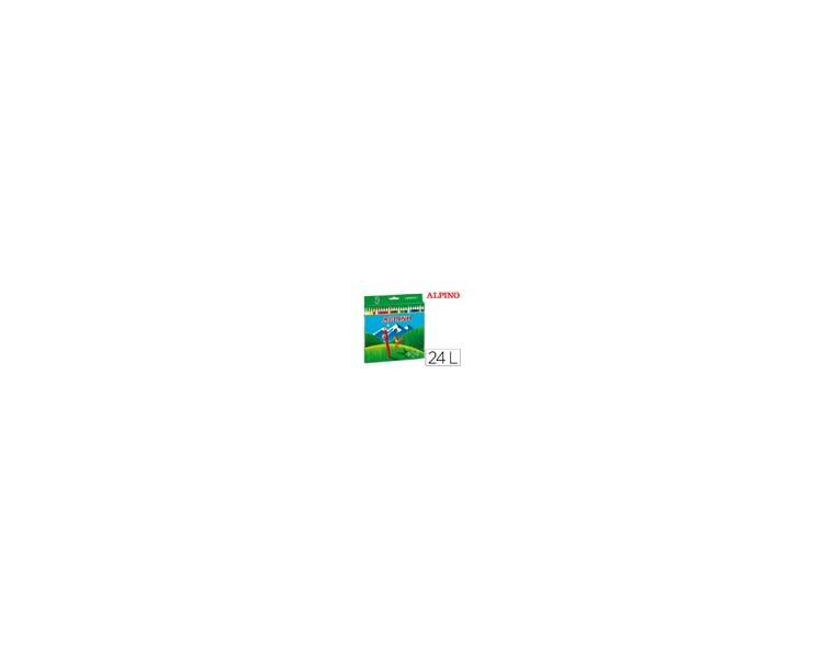 Lapices de colores alpino 658 caja de 24 colores largos