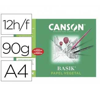 Papel vegetal guarro din a4 90-95 gr minipack de 12 hojas