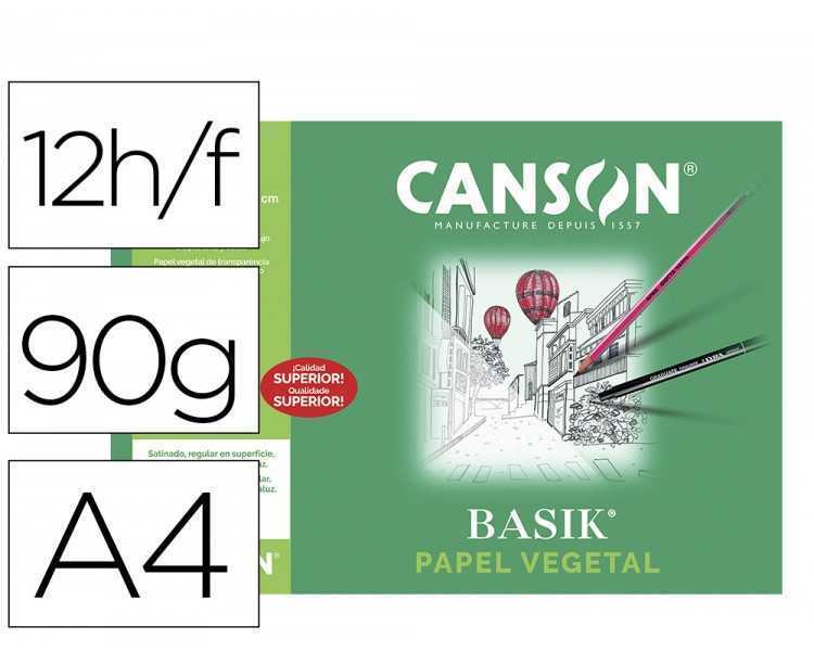 Papel vegetal guarro din a4 90-95 gr minipack de 12 hojas