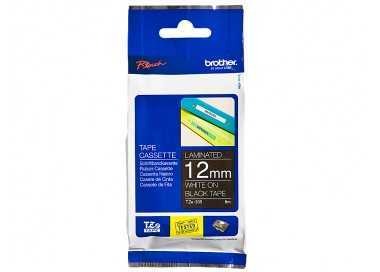 Cinta brother tze335 negro-blanco 12mm longitud 8mts