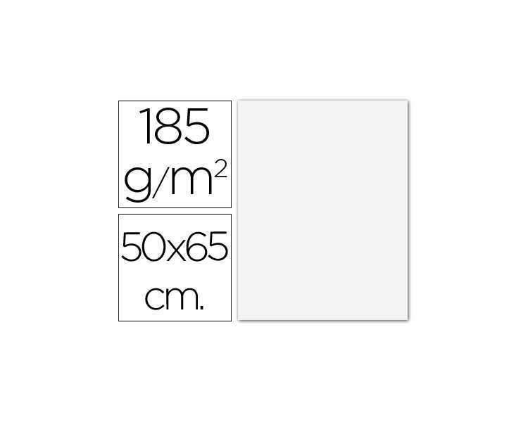 Cartulina guarro blanca 50x65 cm 185 gr