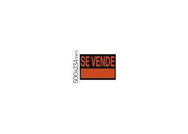 Cartel plastico archivo 2000 /'se vende/' rojo fluorescente 500x234 mm