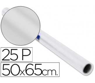 Papel charol blanco rollo 25 hojas de 50x65 cm