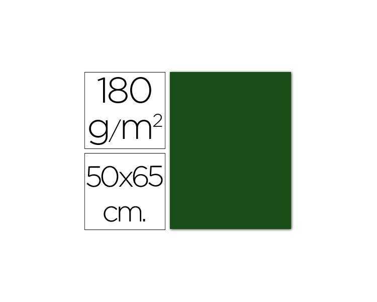 Cartulina guarro verde abeto 50x65 cm 180 gr