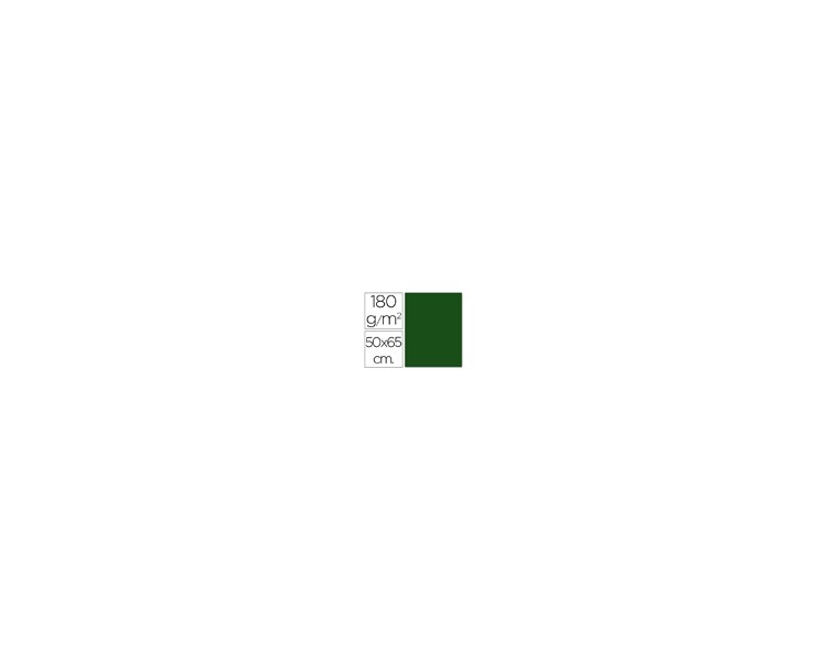 Cartulina guarro verde abeto 50x65 cm 180 gr