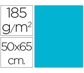Cartulina guarro azul turquesa 50x65 cm 185 gr