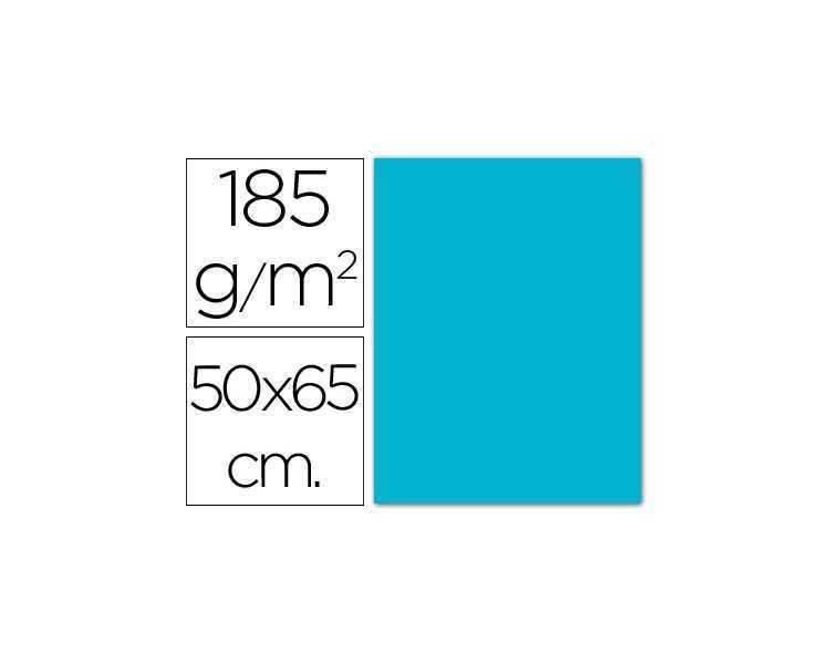 Cartulina guarro azul turquesa 50x65 cm 185 gr