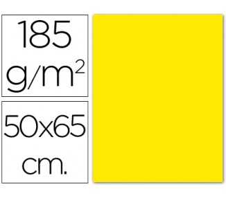 Cartulina guarro amarillo canario 50x65 cm 185 gr